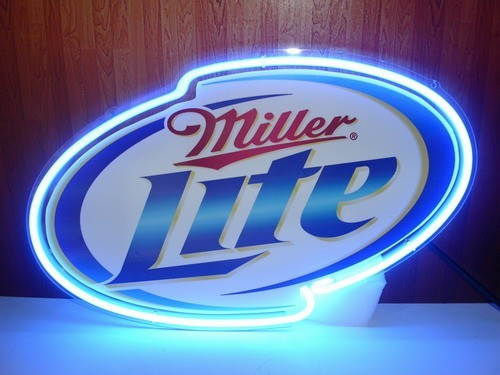 Fashion Neon Sign  MILLER LATEHandcrafted Real Glass Lamp Neon Light Neon Sign Beerbar Sign Neon Beer Sign 19x15