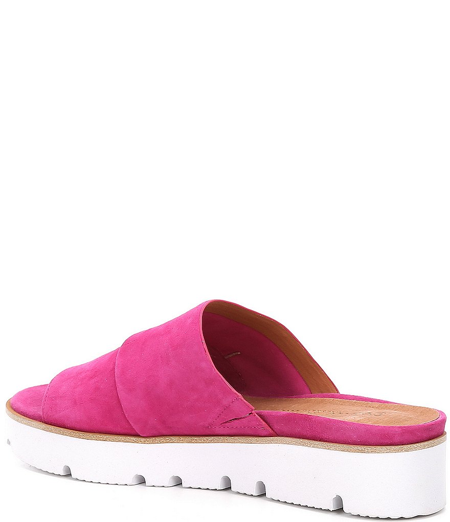 Gentle Souls Lavern Suede Toe Thong Platform Sandals