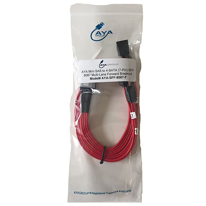 Mini SAS to 4SATA 7Pin SFF8087 MultiLane Forward Breakout Internal Cable 19 Inch