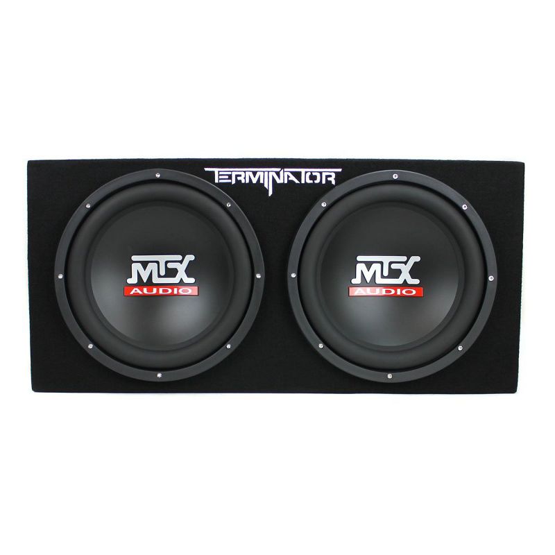 MTX TNE212D 12-Inch 1200-Watt Car Audio Dual Loaded Subwoofer Box Enclosure (4 Pack)