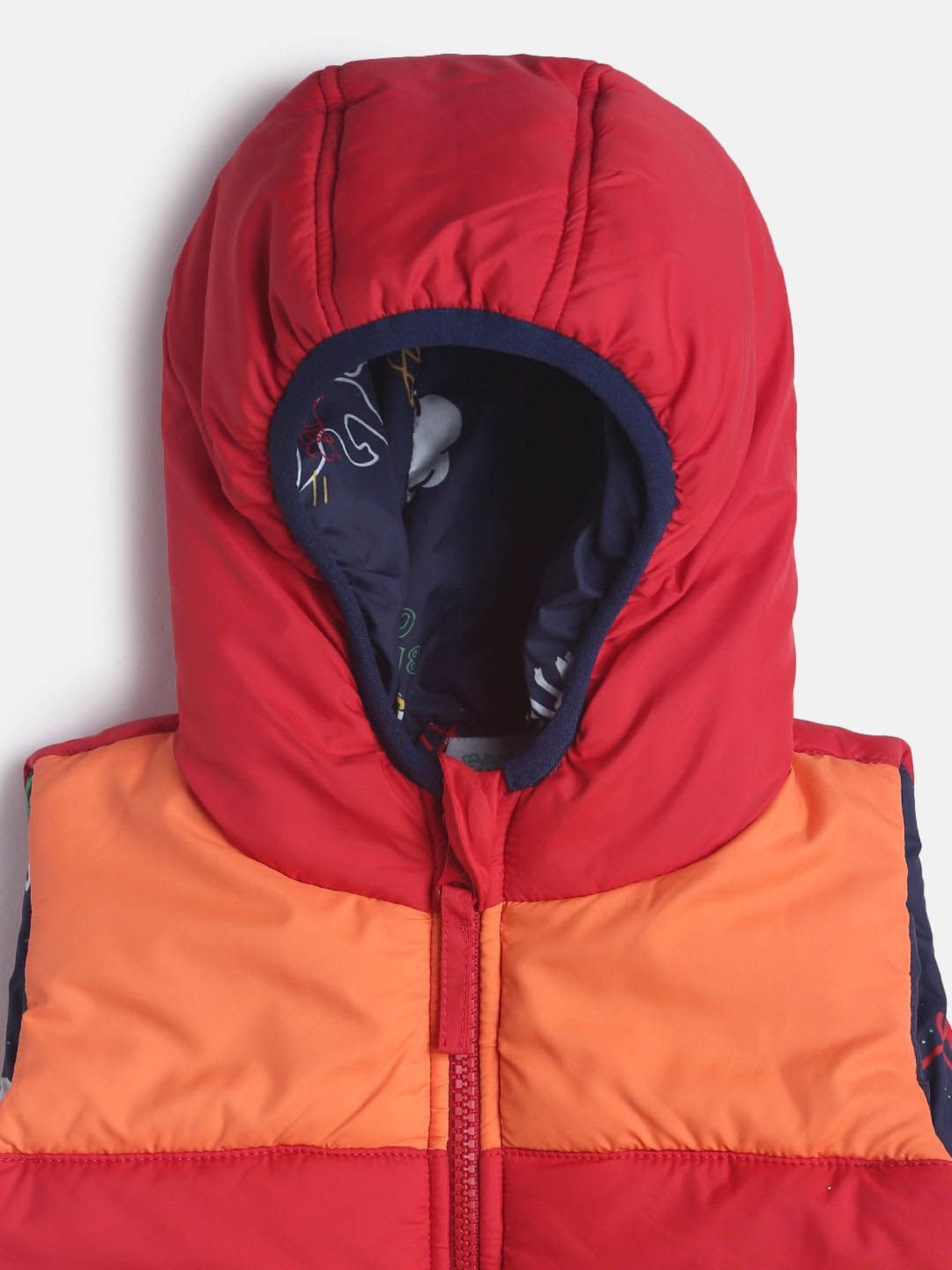 MINIKLUB Kids Red & Coral Color Block Jacket