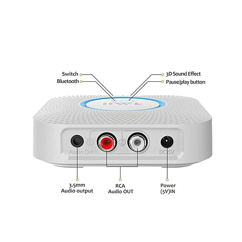 Bluetooth 5.0 Vacuum Tube Preamplifier Hi-Fi Valve Headphone Amplifier Wireless Receiver Audio Decoder Preamp USB DAC APTX-HD