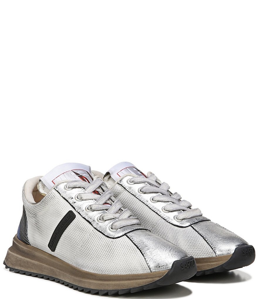 Sarto by Franco Sarto Venice Leather Lace-Up Wedge Sneakers