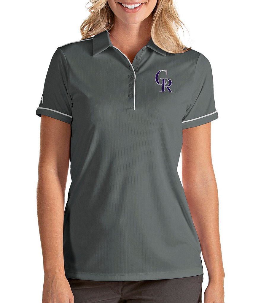Antigua Women's MLB Salute Short-Sleeve Polo Shirt