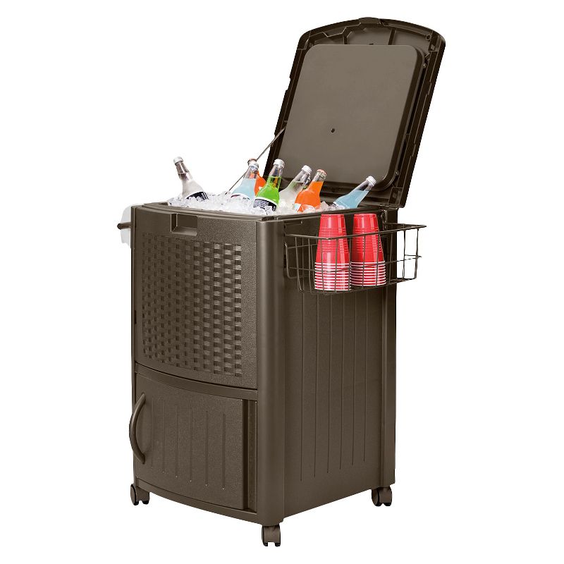 Slat Top Serving Cart - Gray - Apollo Outdoor