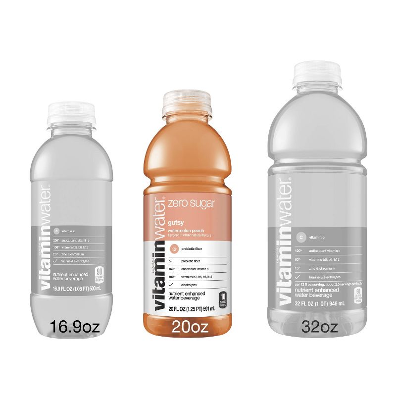 vitaminwater zero Watermelon Peach - 20 fl oz Bottle