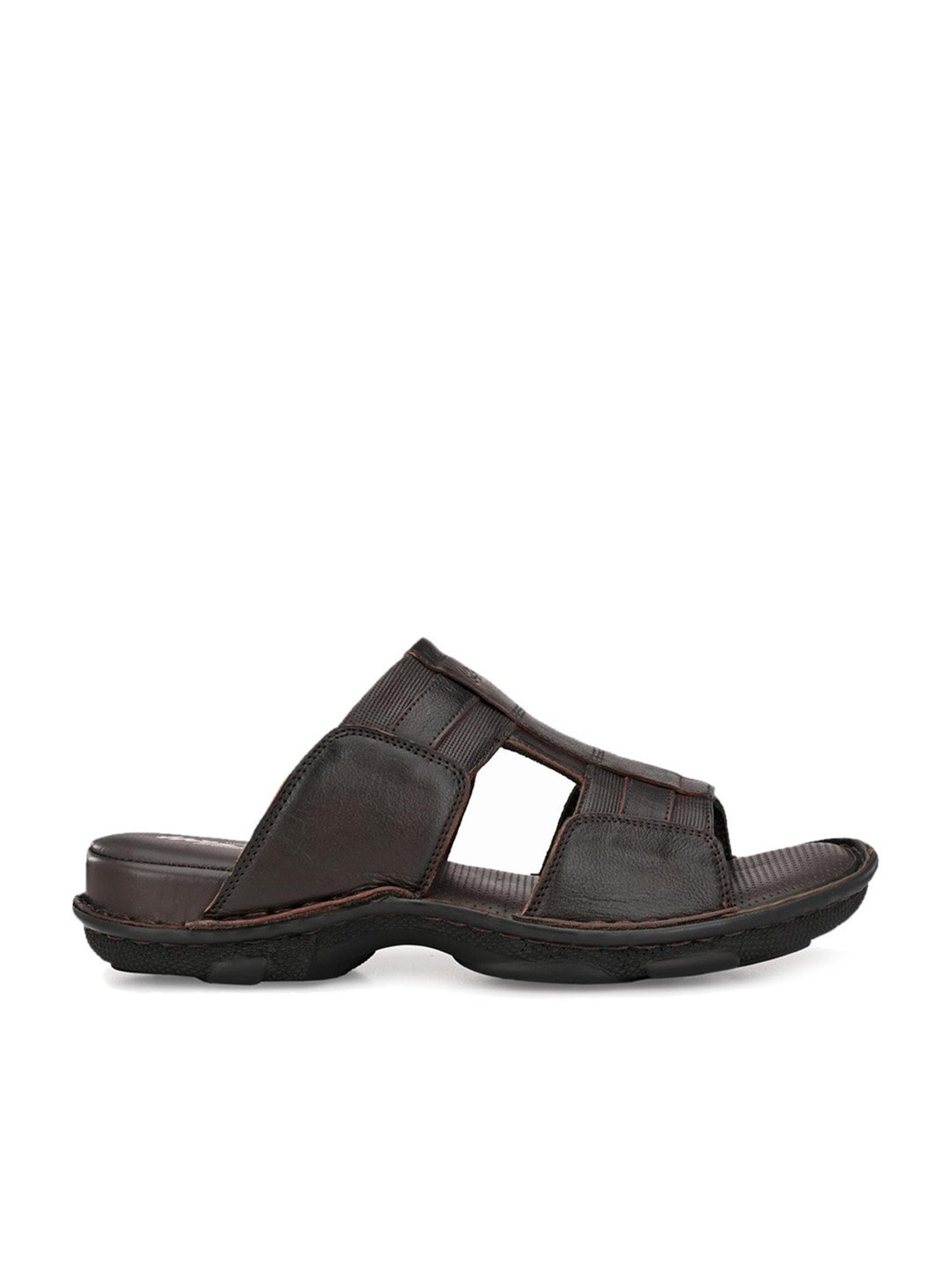 Hitz Men's Brown Casual Sandals
