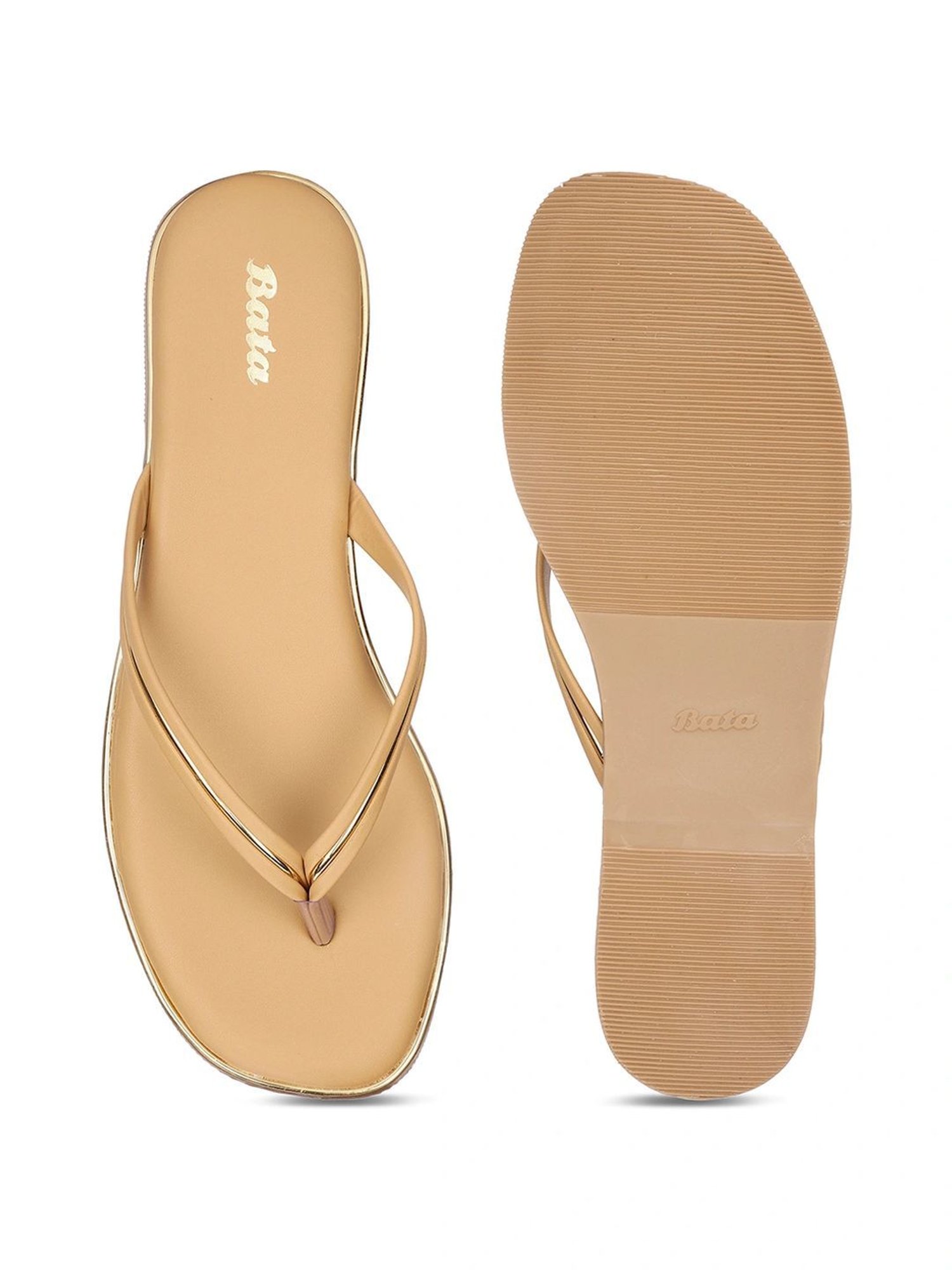 Bata Women's YOKO Beige Thong Sandals