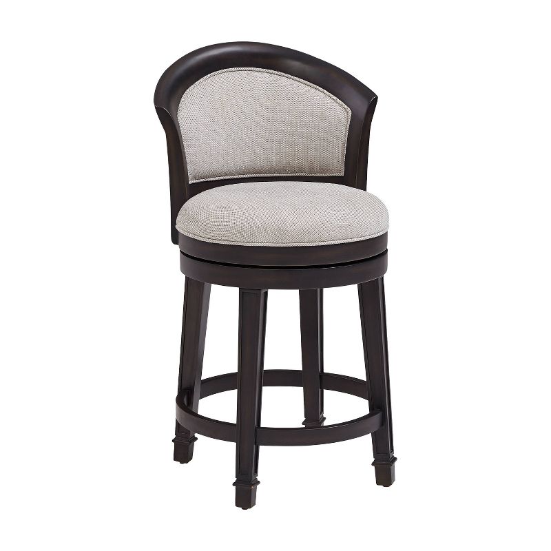 Monae Wood Swivel Counter Height Barstool Aged Black - Hillsdale Furniture