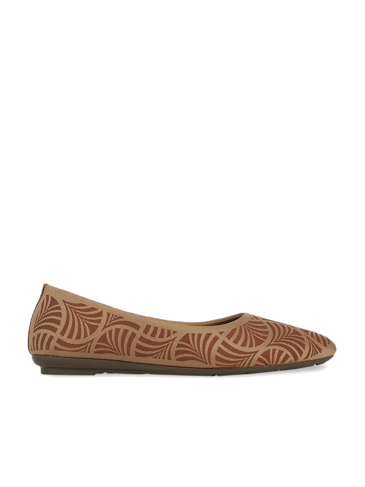 Iconics Women's Brown Flat Ballets