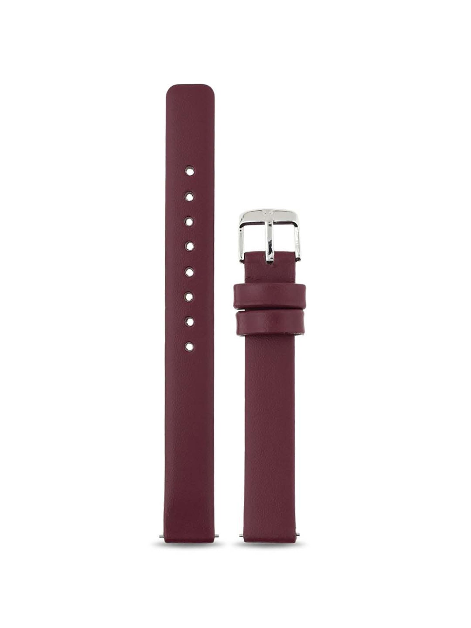 Titan 10 mm Maroon Genuine Leather Strap for Women