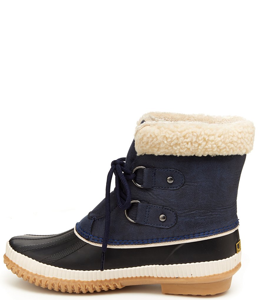 JBU by Jambu Akron Waterproof Faux Fur Lined Lace-Up Booties