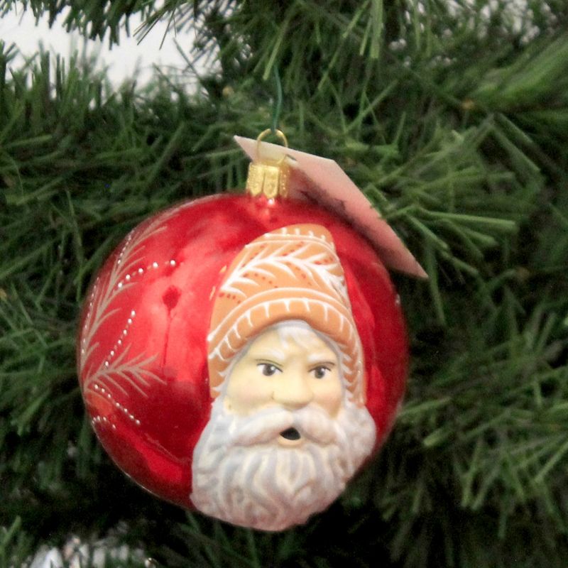 Vaillancourt 3.5" Santa Portrait Christmas Ornament  -  Tree Ornaments