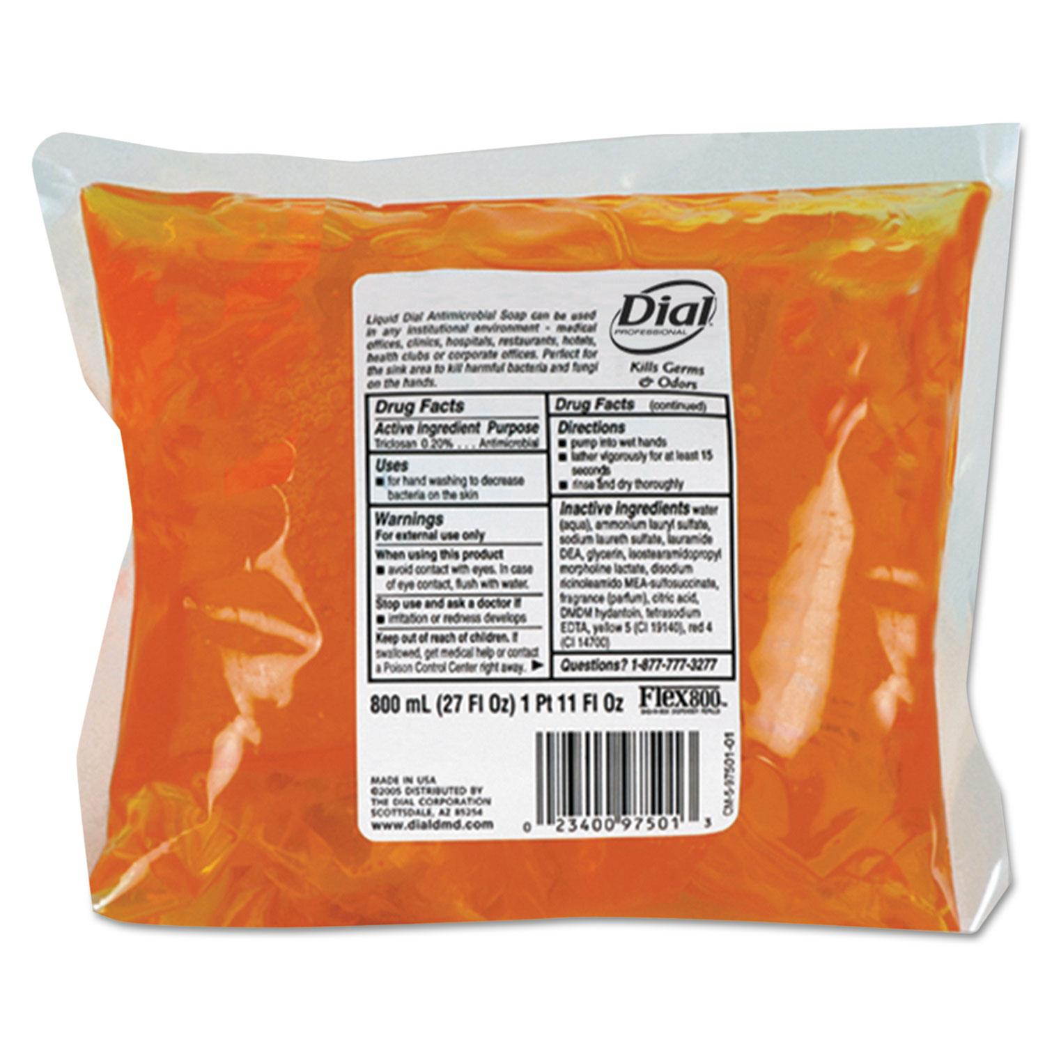 DIAL PROFESSIONAL 97501 Liquid Gold Soap Refill, Fragranced Liquid, Dispenser, 800mL Bag