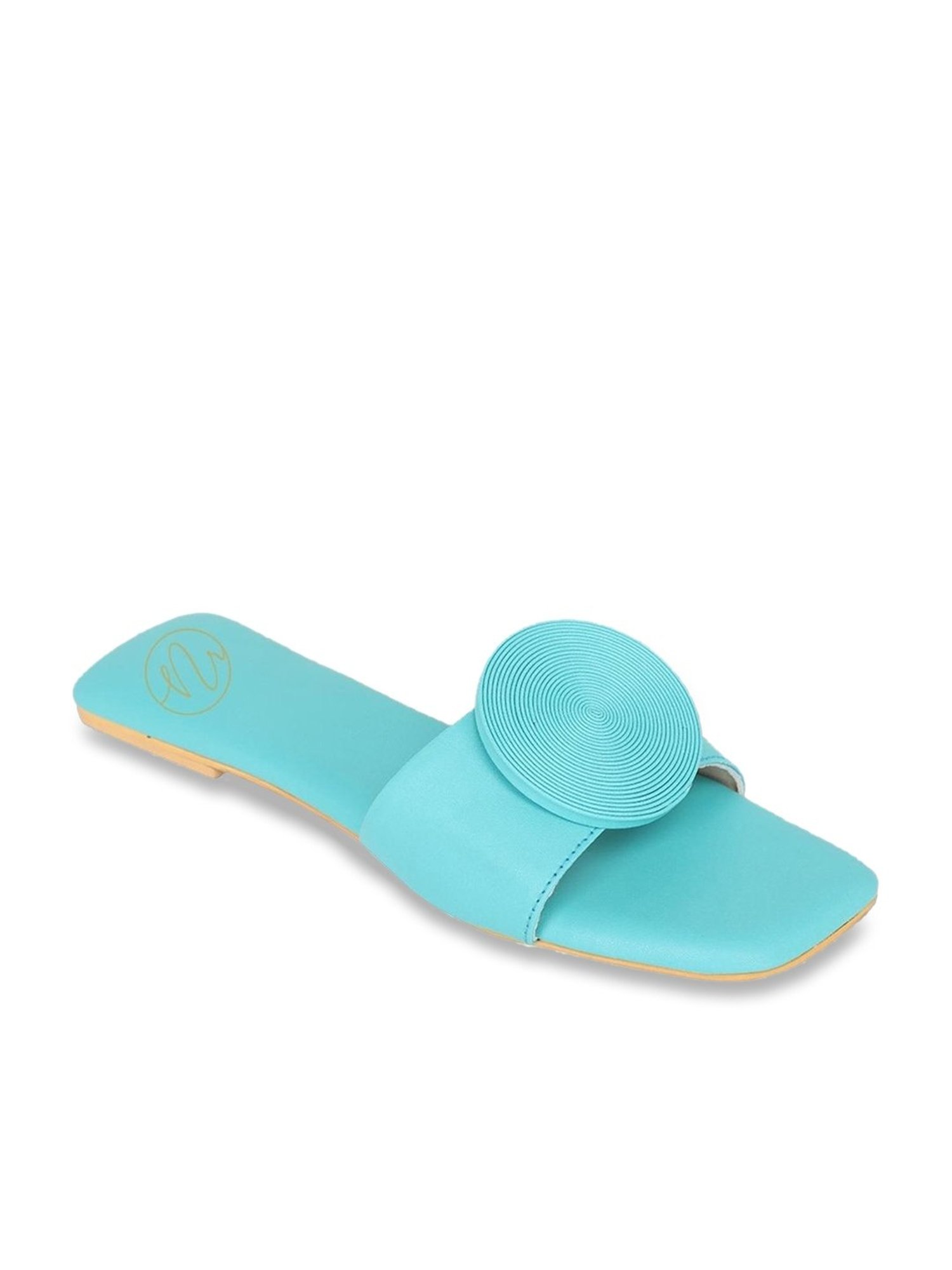 NR by Nidhi Rathi Women's Turquoise Casual Sandals