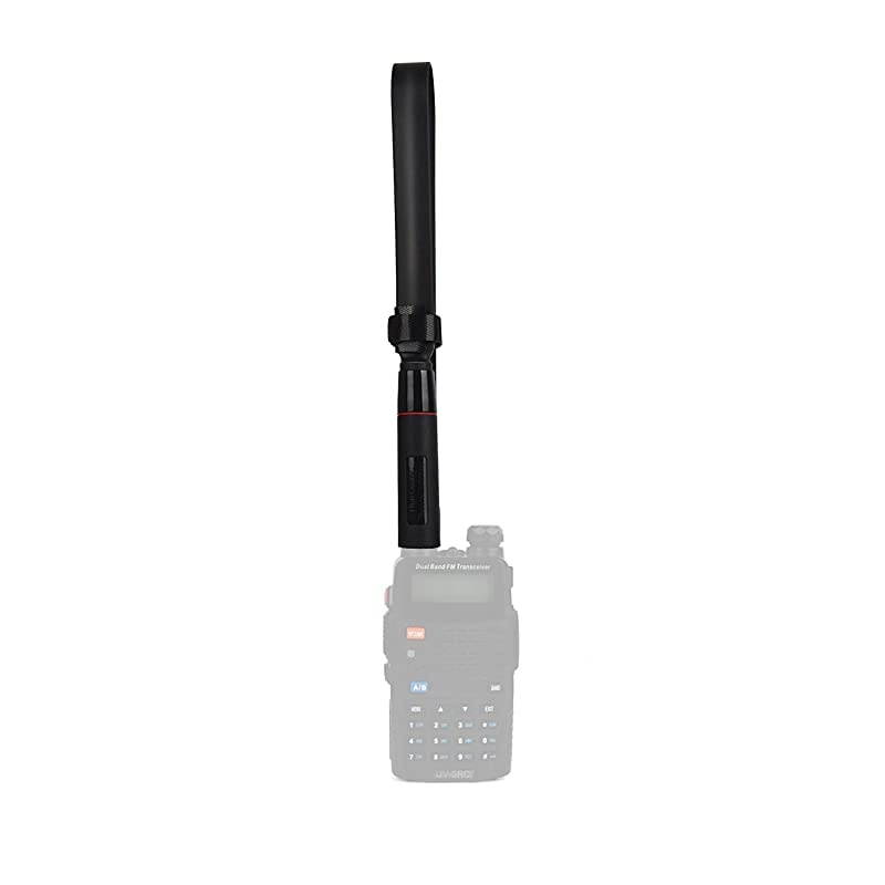 SMA-Female VHF/UHF 144/430Mhz Dual Band Antenna for Baofeng UV-5R, UV-82,UV-9R Plus,BF-F8HP, UV-5R V2+ Plus, BF-F9 V2+ Walkie Talkie Two Way Radio