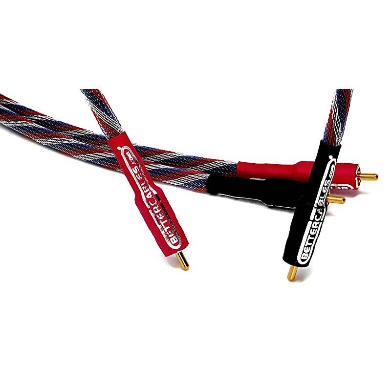 8 Inches  Silver Serpent Snake Edition Brown/White RCA Audio Interconnect Cables - Stereo Pair (2 Cables) High-End, High-Performance, Premium Hi-Fi Audio -