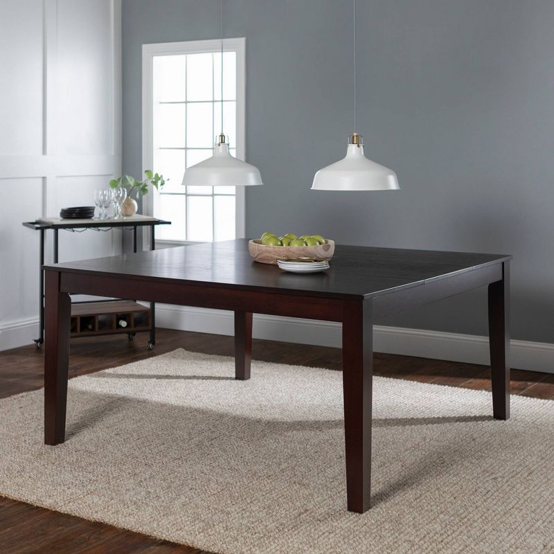 60" Cappuccino Wood Square Dining Table - Saracina Home