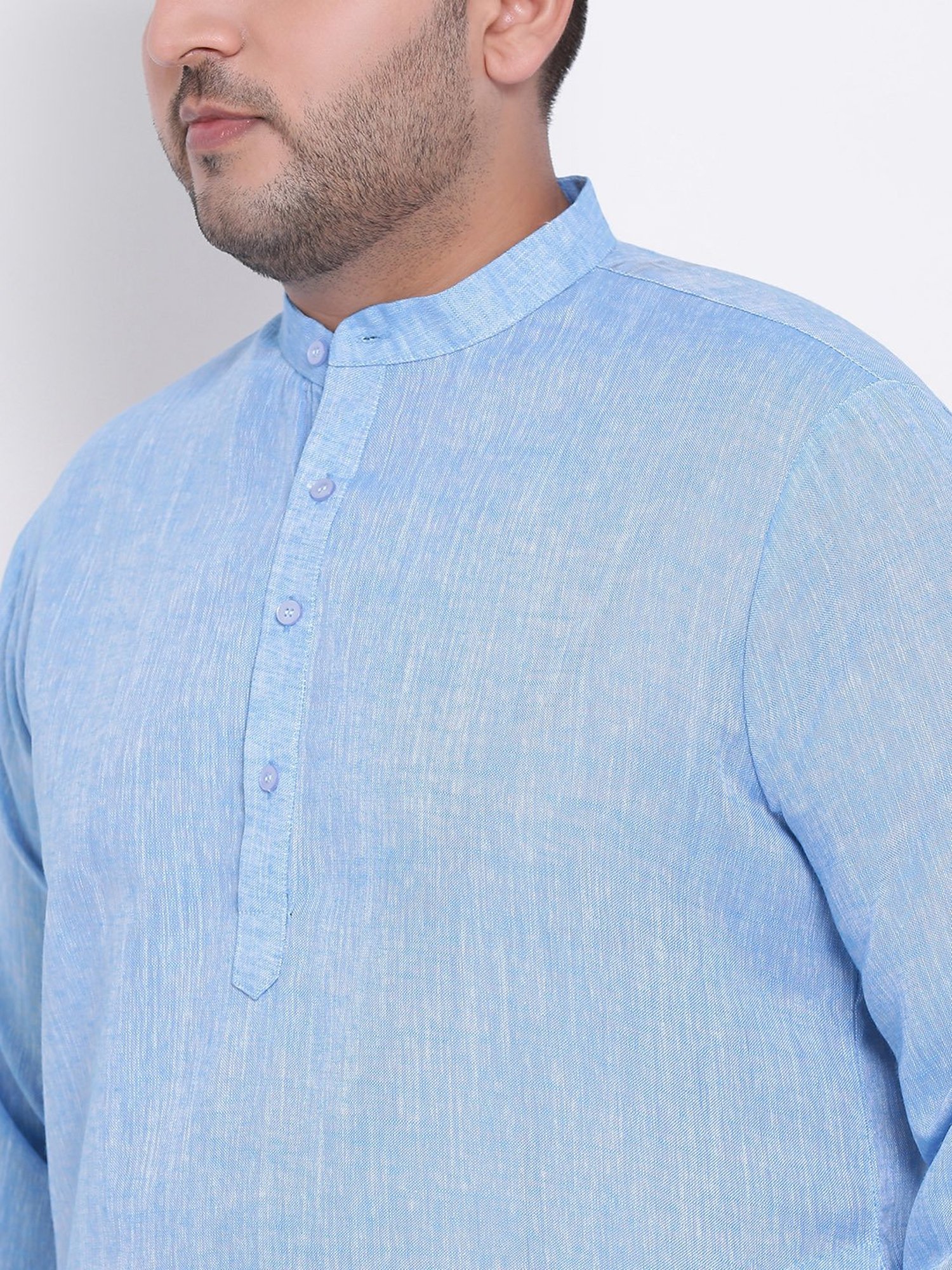 Manthan Fawn & White Regular Fit Kurta