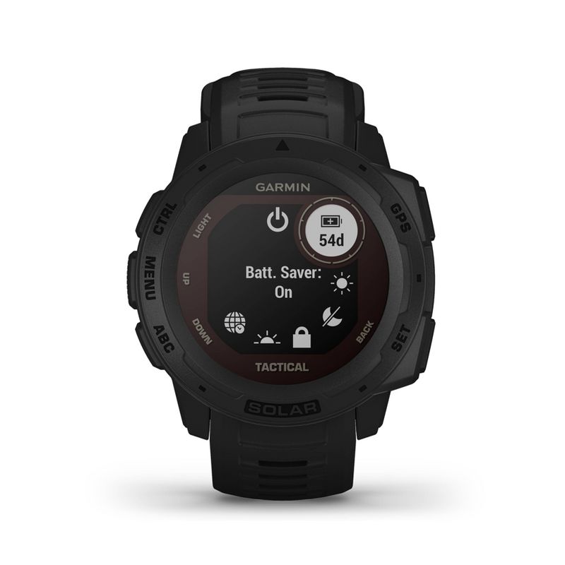 Garmin Instinct Solar Tactical Black Rugged GPS Smartwatch with Solar Charging