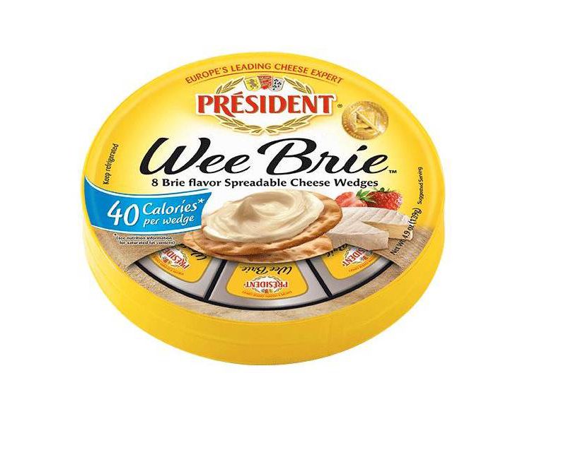 President Wee Brie Cheese - 4.9oz/8ct