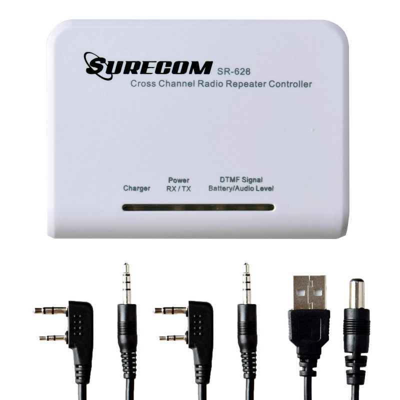 Surecom SR-628 Cross Band Duplex Repeater Controller with Radio cable