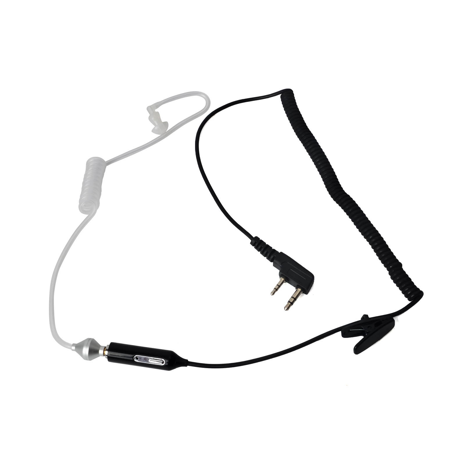 10PCS Air Acoustic Tube Headset Walkie Talkie K Port Earphone PTT With Microphone For Baofeng Radio UV-5R 888s