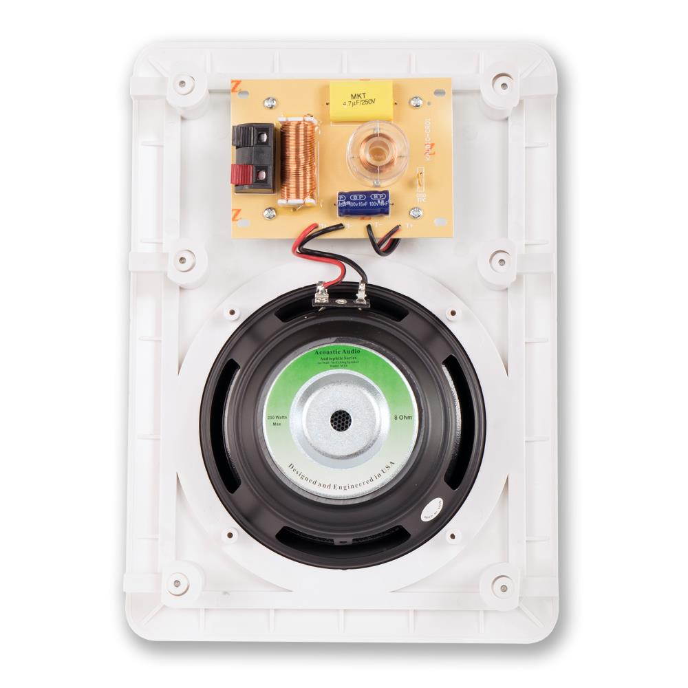 Acoustic Audio MT-6 Flush Mount In Wall Speakers with 6.5" Woofers Pair