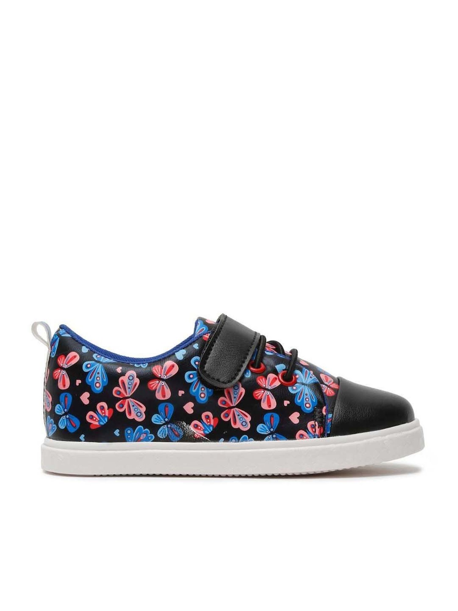 Tiny Bugs Kids Black & Blue Casual Sneakers