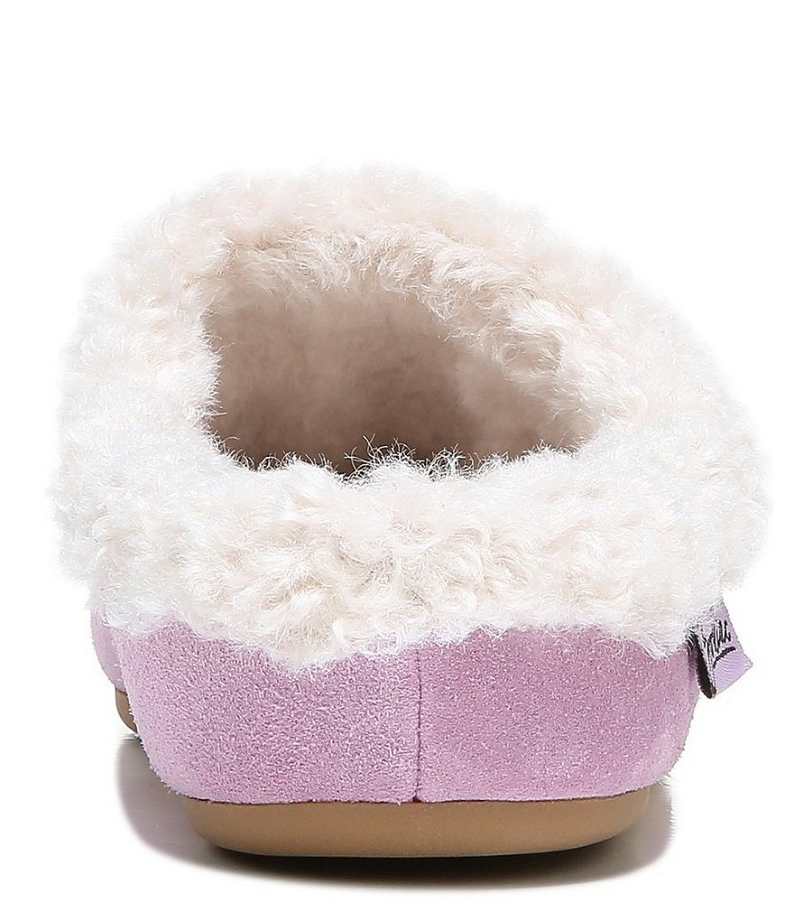 Zodiac Paloma Suede Faux Shearling Lined Slippers
