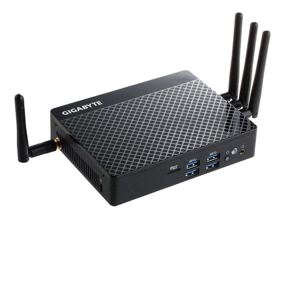 Gigabyte Intel Pentium N4200 Quad Core Fanless IoT Gateway Solution, Onboard 32GB eMMC Storage, 4GB DDR3L Memory