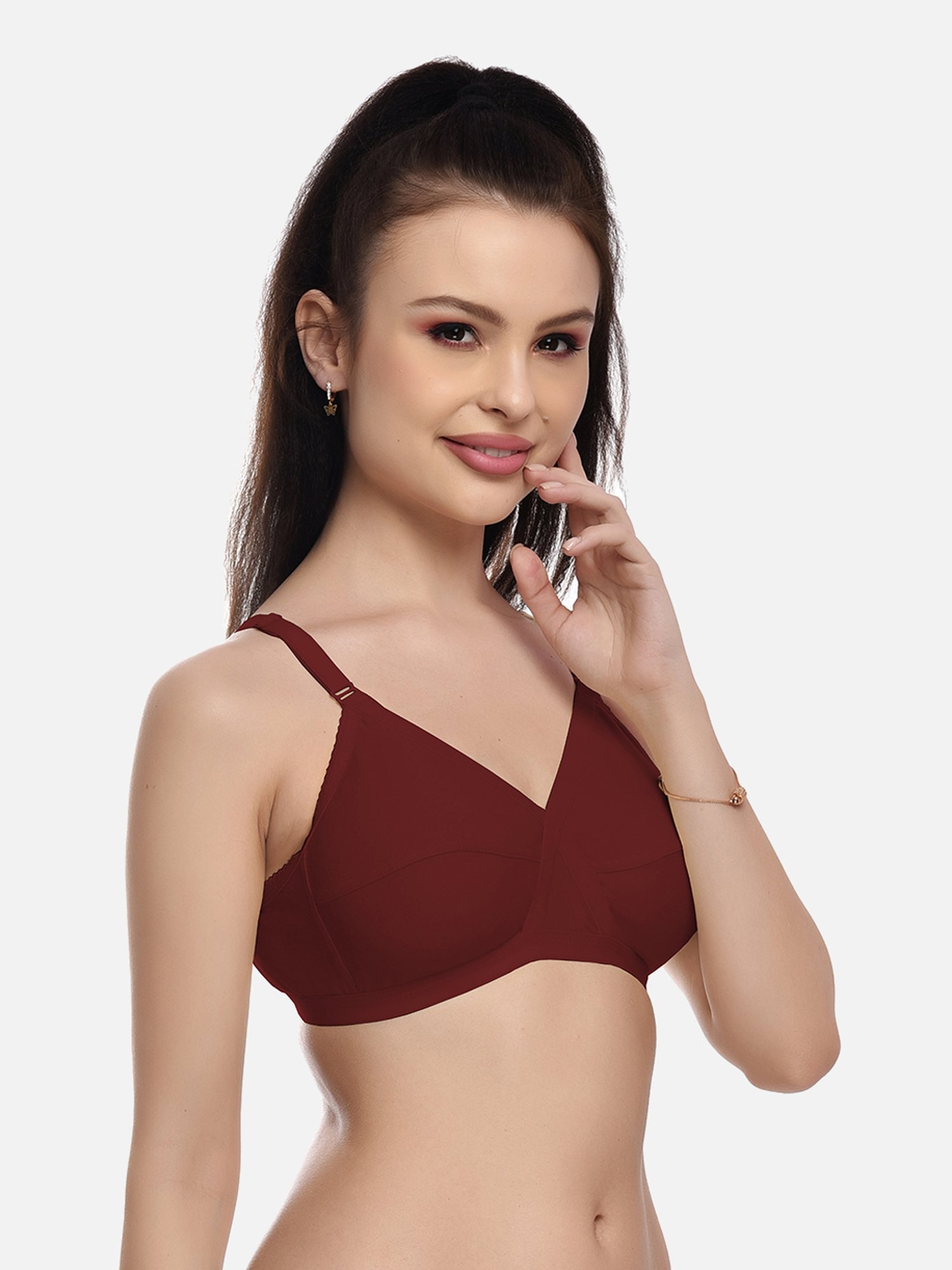 FIMS: Fashion is my Style Red & Maroon Everyday Bras - Pack Of 2
