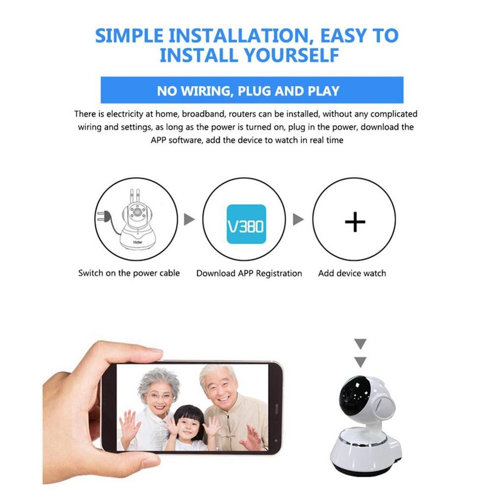 Lejiahong Mini Home Monitor WIFI Camera HD Wireless Smart Camera Nigh Vision Remote Surveillance Home Security Camera
