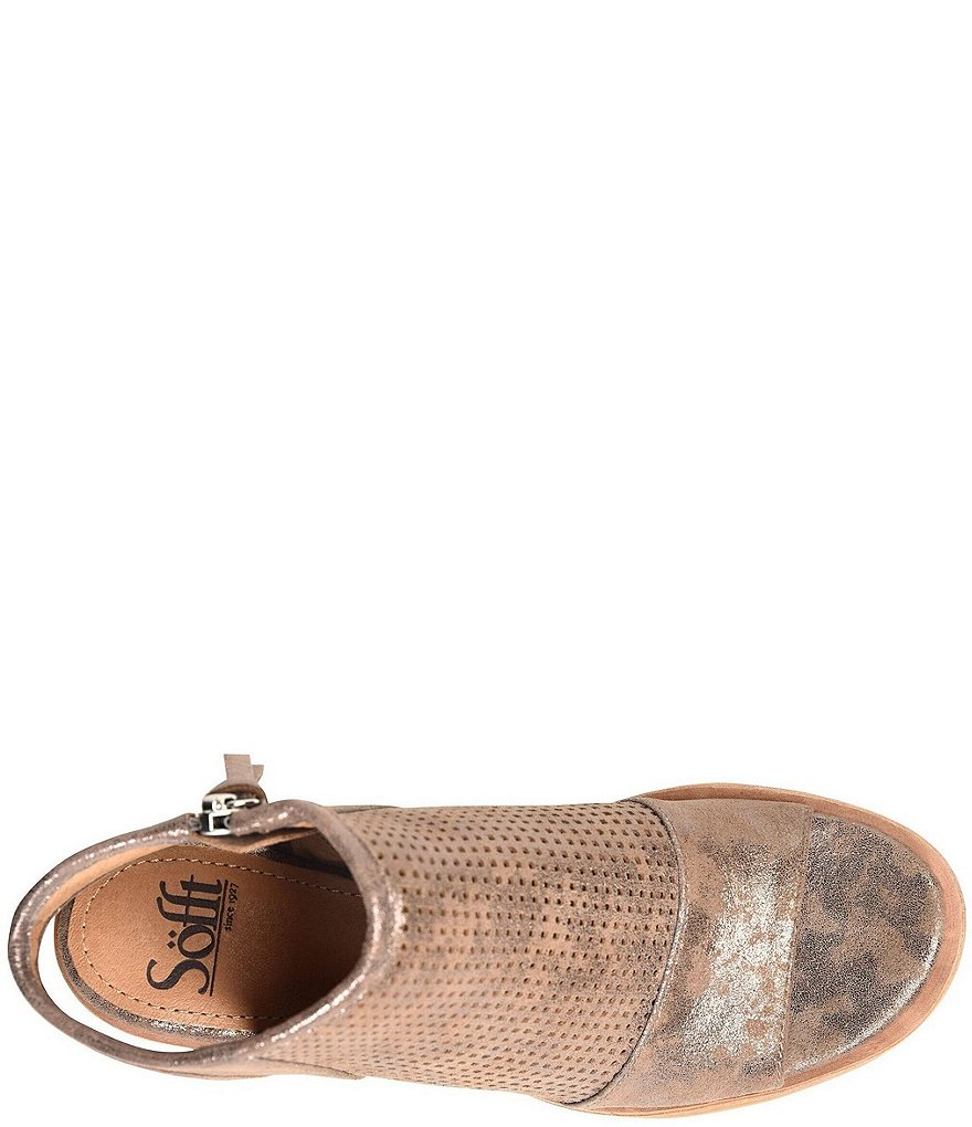 Sofft Coraline Metallic Suede Sandals