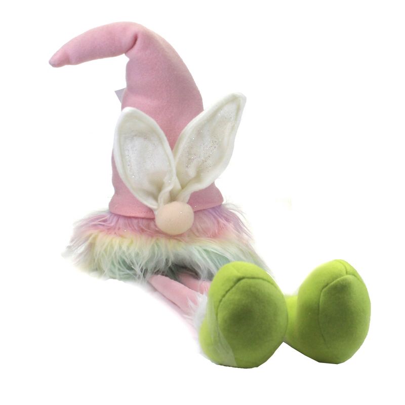 Plush 20.0" Rainbow Bunny Gnome Long Leg Rabbit Ears  -  Decorative Figurines