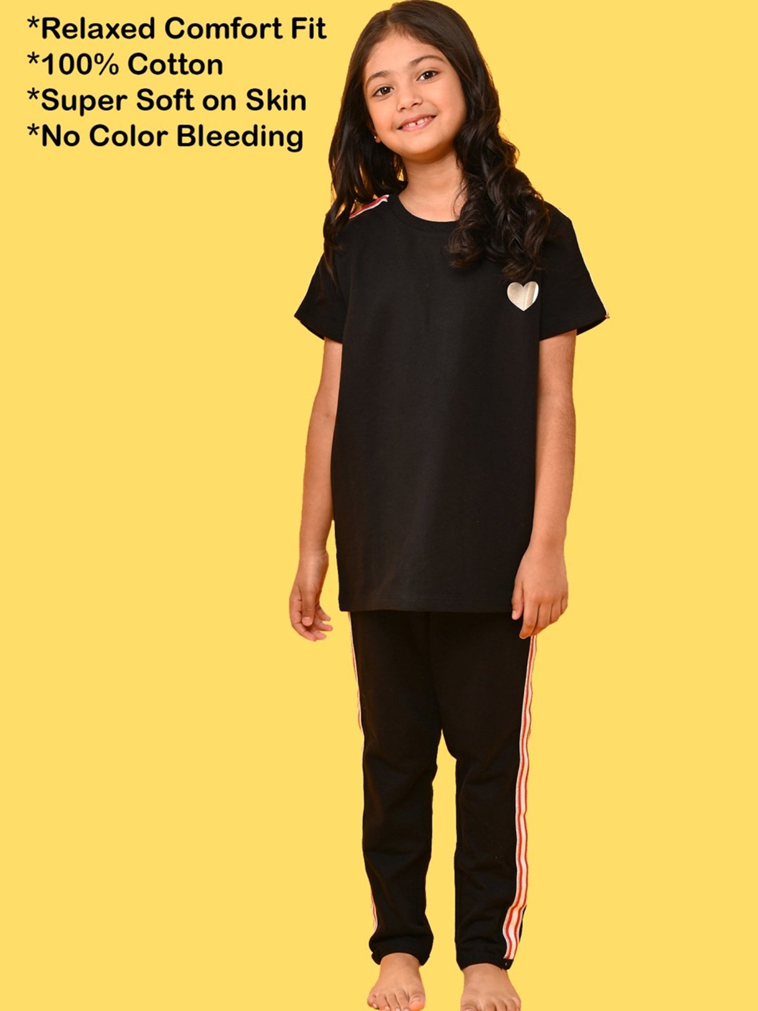 Jockey Girls Black Printed Shorts