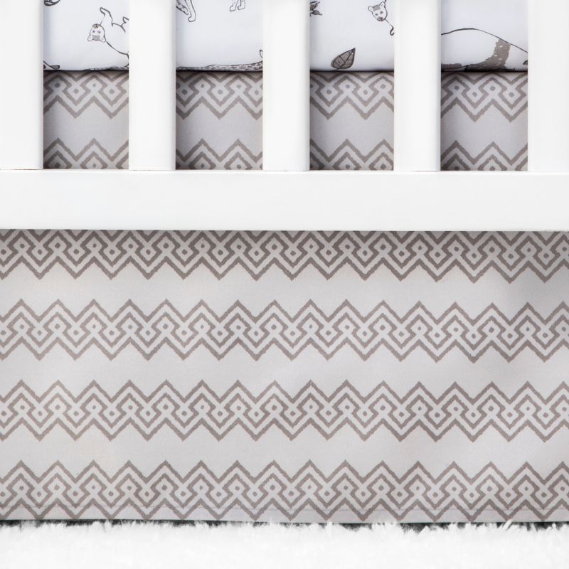 Trend Lab Waverly Baby 5pc Crib Bedding Set Congo Line - Gray