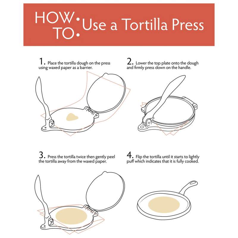 Aluminum Tortilla Press