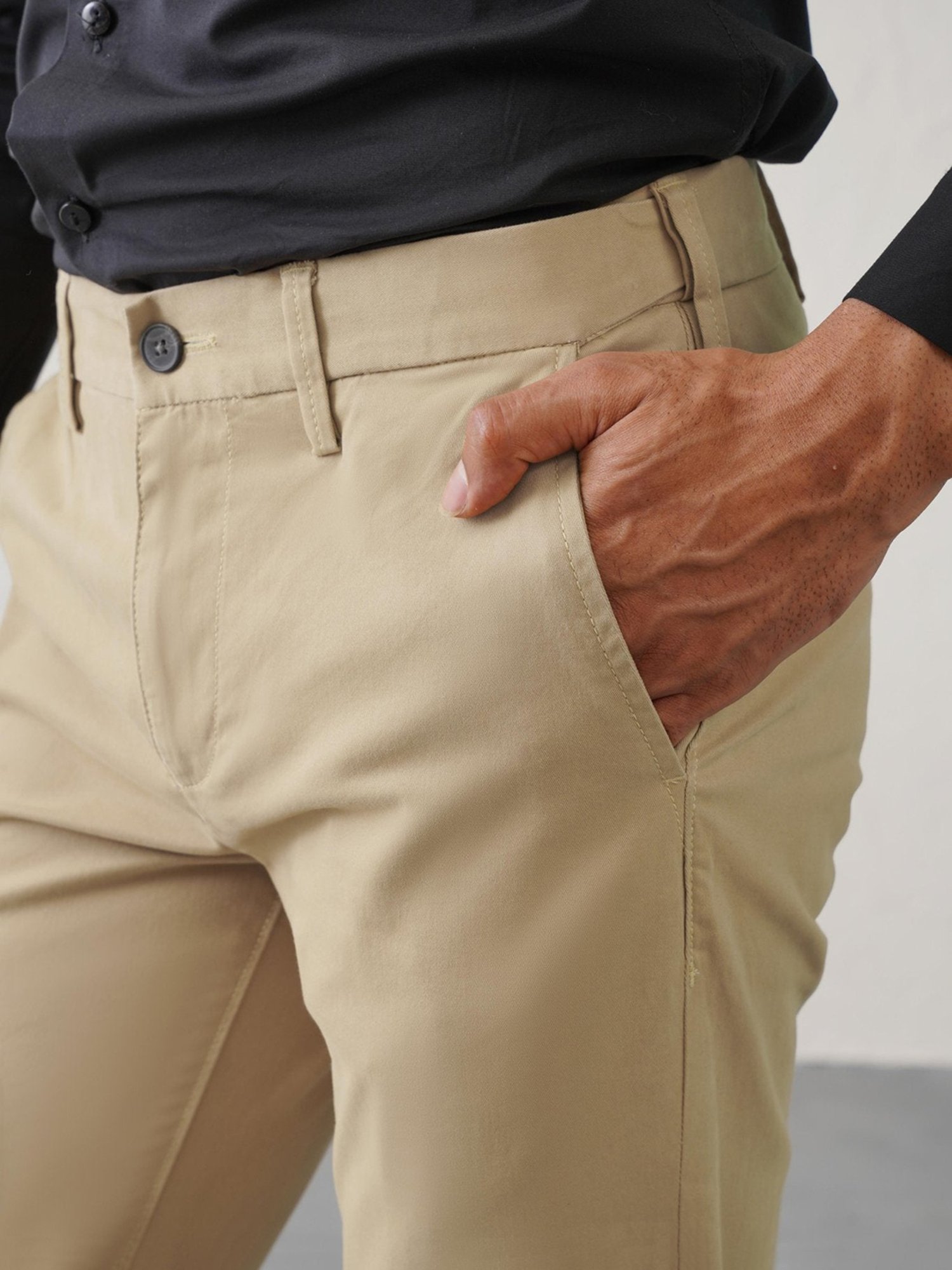 MinusOne Camel Regular Fit Chinos