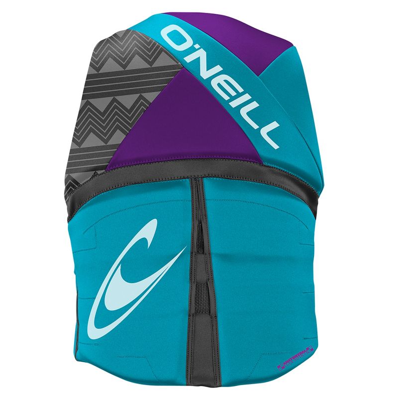 O'Neill Women's Reactor USCG Wakeboarding & Waterskiing Vest, Size 6, Turquoise