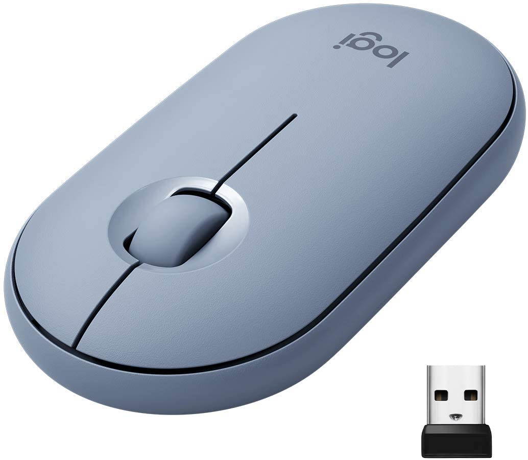 Logitech M355 Portable Wireless Mouse with Bluetooth or 2.4 GHz Receiver, Silent, Slim Computer Mouse with Quiet Click for Laptop, Notebook, PC and Mac - Black