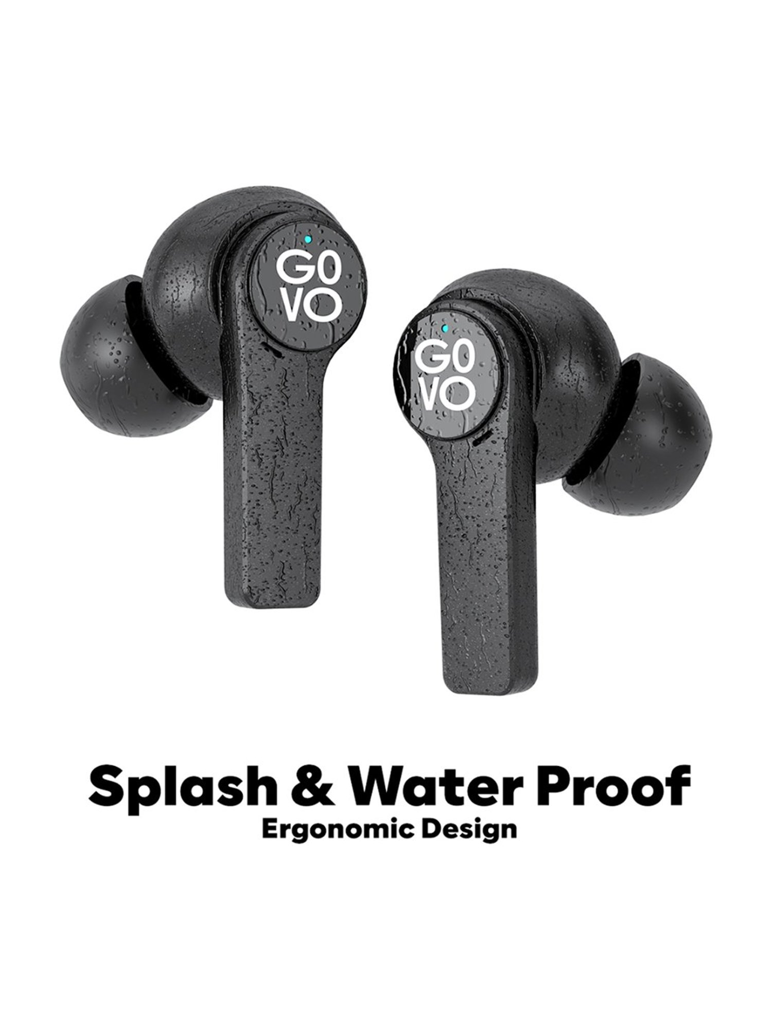 GOVO GOBUDS 621 in Ear BT Earbuds with 20Hrs Battery & Fast Charge (Platinum Black, True Wireless)