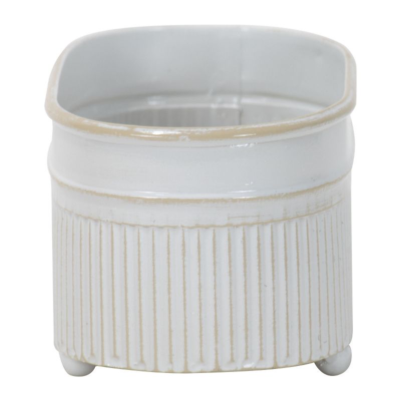 The HC Companies 3 Inch Round Plastic Sprite Decorative Indoor Flower Succulent Planter Pot with Drain Plug Hole, Artisan Taupe