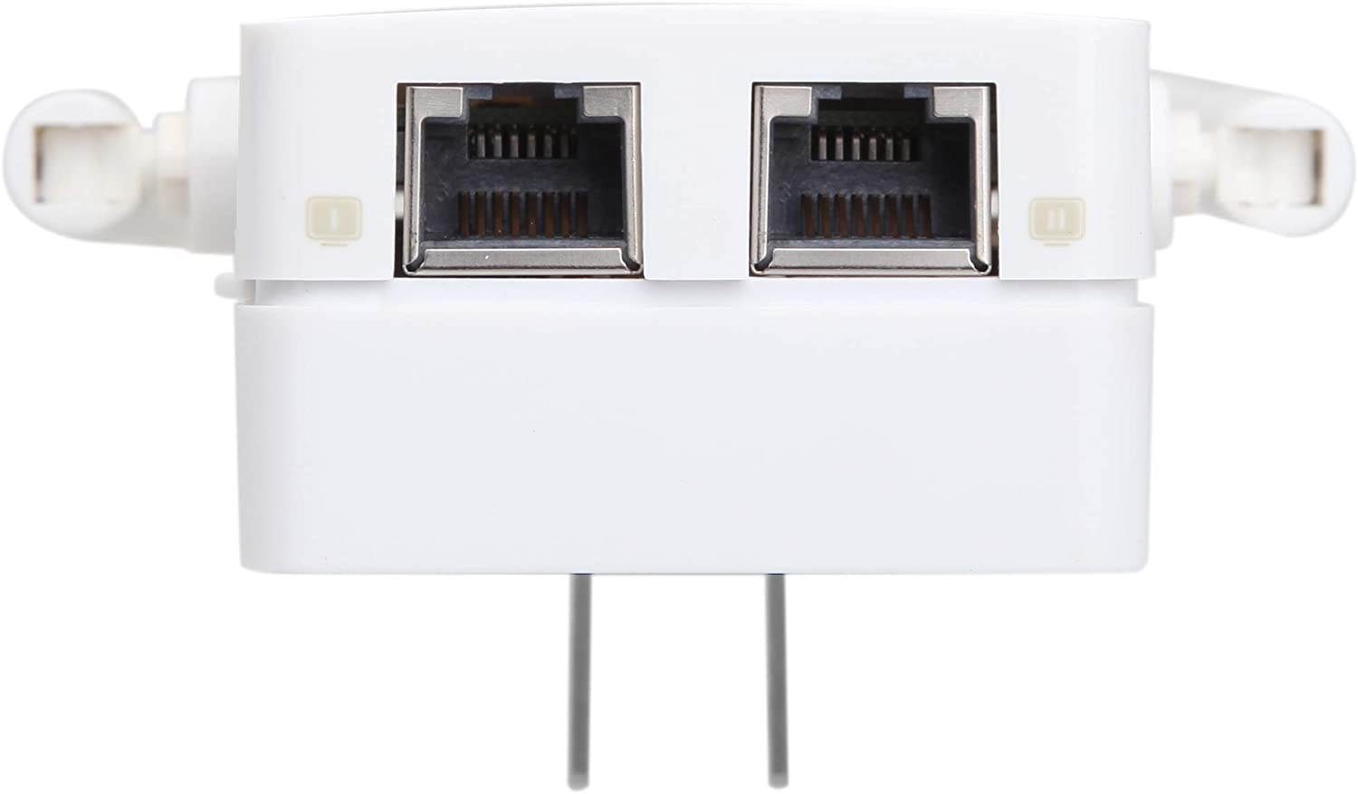 WiFi Extender,1200Mbps WiFi Repeater Wireless Signal Booster 2.4 & 5GHz Dual Band WiFi Extender 2 Ethernet Ports&with 4 External Antennas 360 Degree Full Coverage WiFi Range Extender Repeater (White)