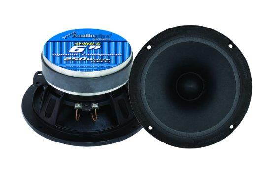 Audiopipe APMB-6 6" 250W 8-Ohm Low/Mid Frequency Loudspeaker Stereo Speaker