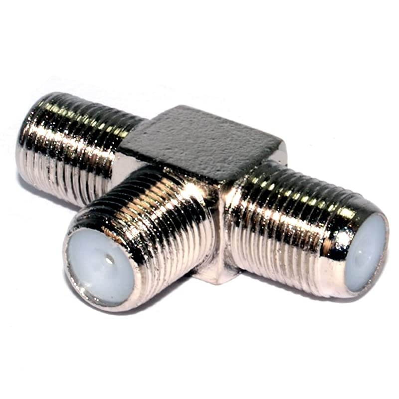 F Type T Junction Splitter for Connecting & Satellite TV