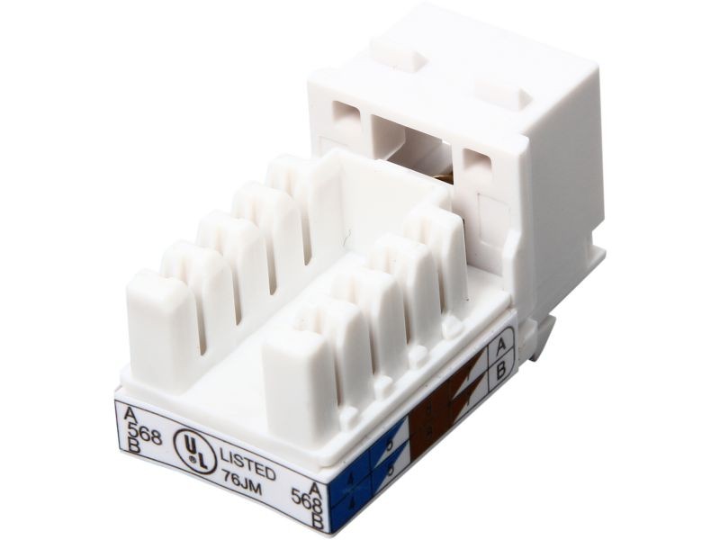 Micro Connectors CAT5 RJ45 Coupler F-F Straight