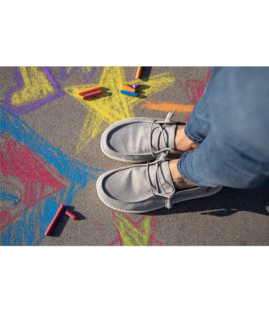 Hey Dude Women's Wendy Washable Chambray Slip-Ons