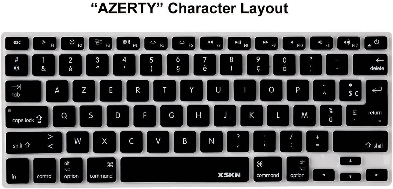 French Language Keyboard Cover Silicone Skin for Macbook Pro 13 15 17 Inch