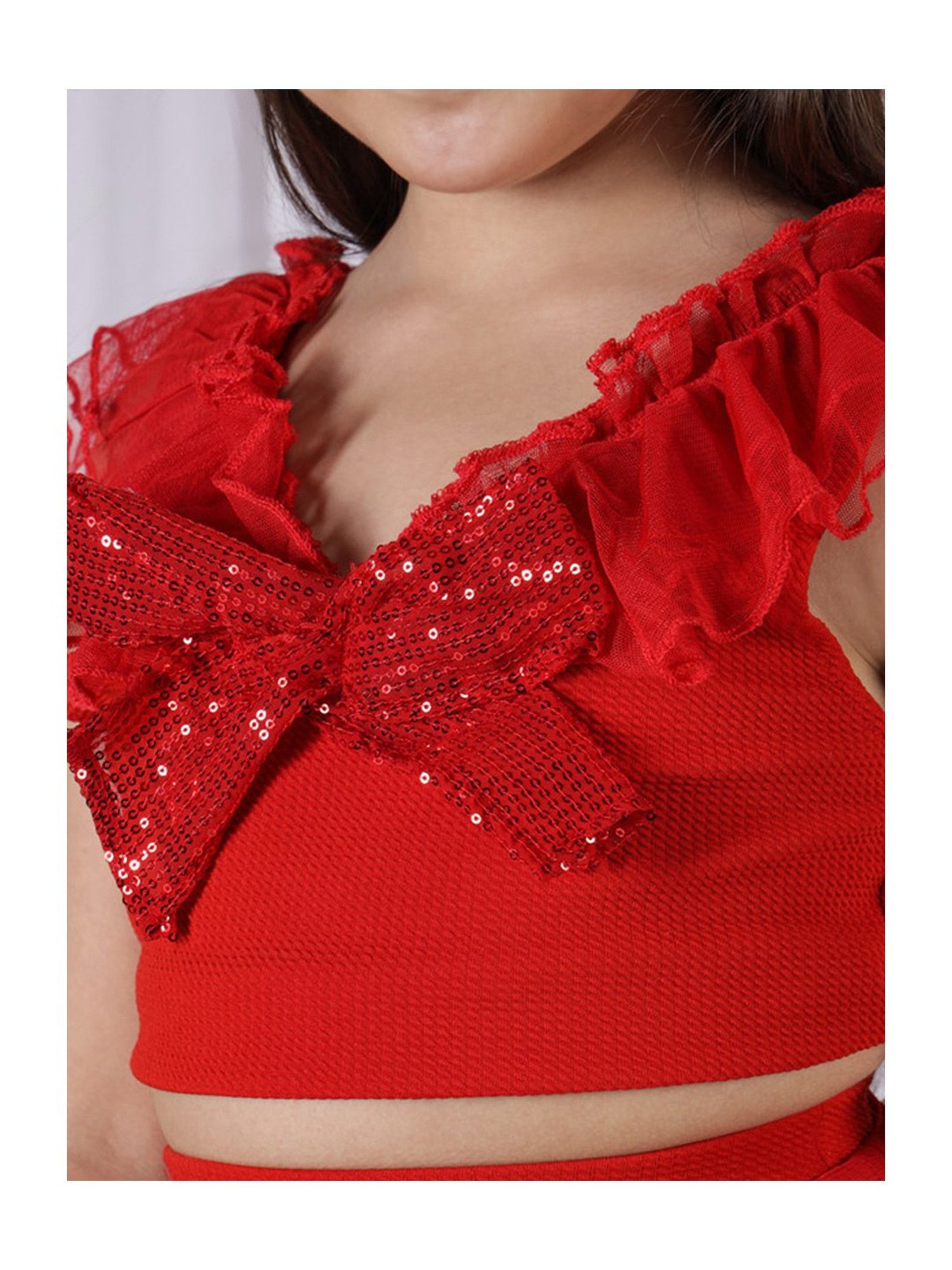 Peppermint Kids Purple & White Floral Print Top with Culottes